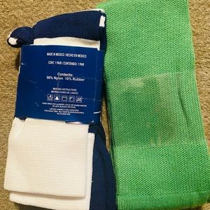 Score soccer socks regular 1 green 1 blue